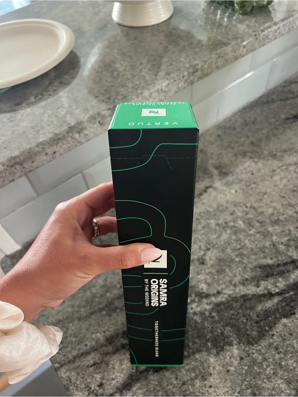 Nespresso Samira Origins Capsule Sleeve - Black & Green